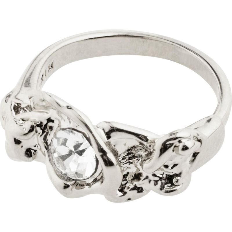 Pilgrim Tina Recycled Organic Shape Crystal Ring image number 0